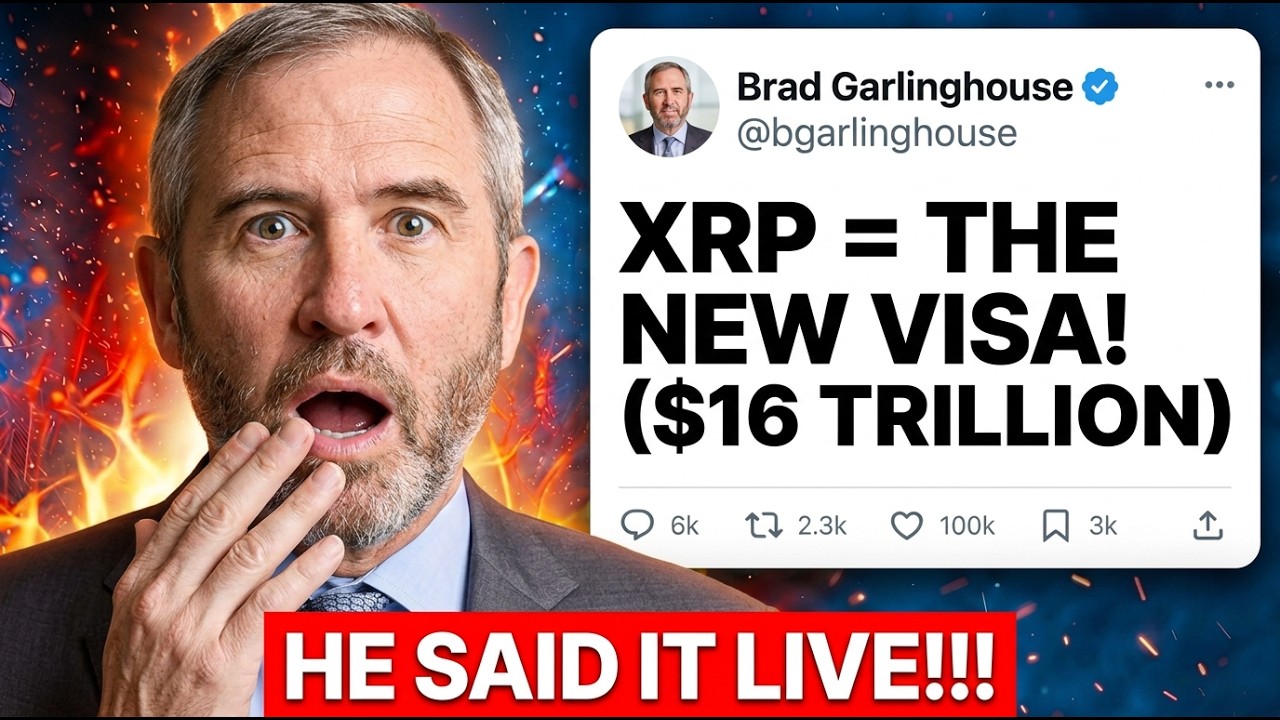 YUP!!! BRAD JUST SAID XRP = NEW VISA!?!!!! ($16 TRILLION CONFIRMED!!!)