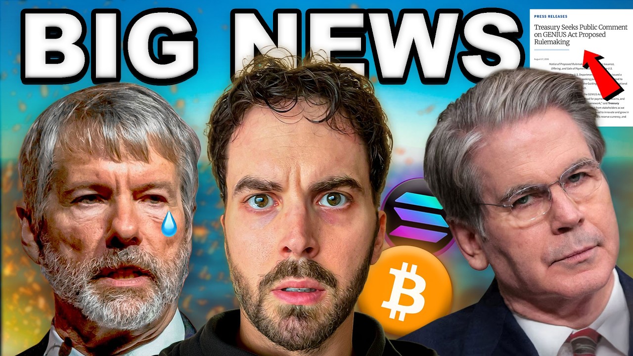 BREAKING: Treasury Secretary Announces Big Crypto News - Saylor Confronted About Bitcoin Crash
