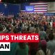 Trump threatens crushing financial sanctions to pressure Iranian leadership | 7NEWS