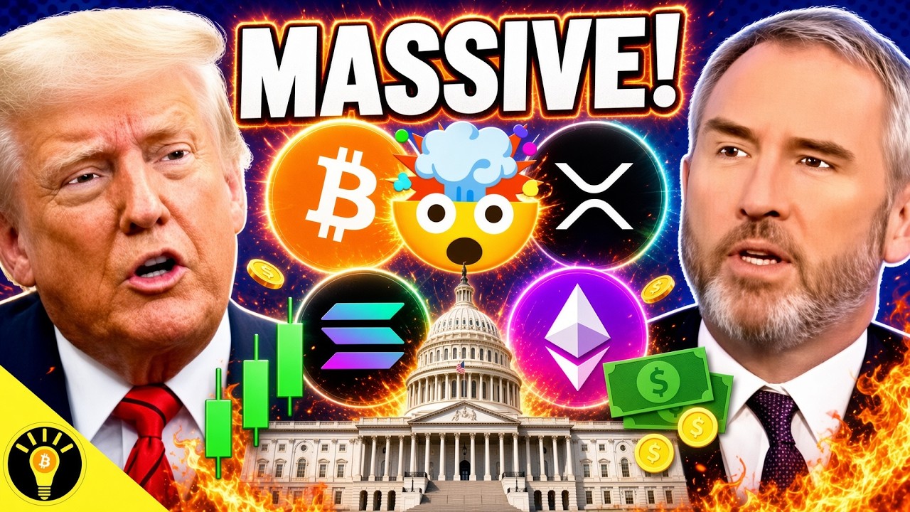BIG GAINS! BITCOIN PUMPS & XRP, ETHEREUM & SOLANA PRICES RISE! HUGE WHITE HOUSE CRYPTO MEETING!
