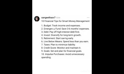 Financial tips for money management #shorts #moneymanagement #businessideas