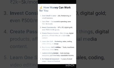 Money Secrets: How to Make Your Money Work for You | Financial Freedom Made #money #shorts
