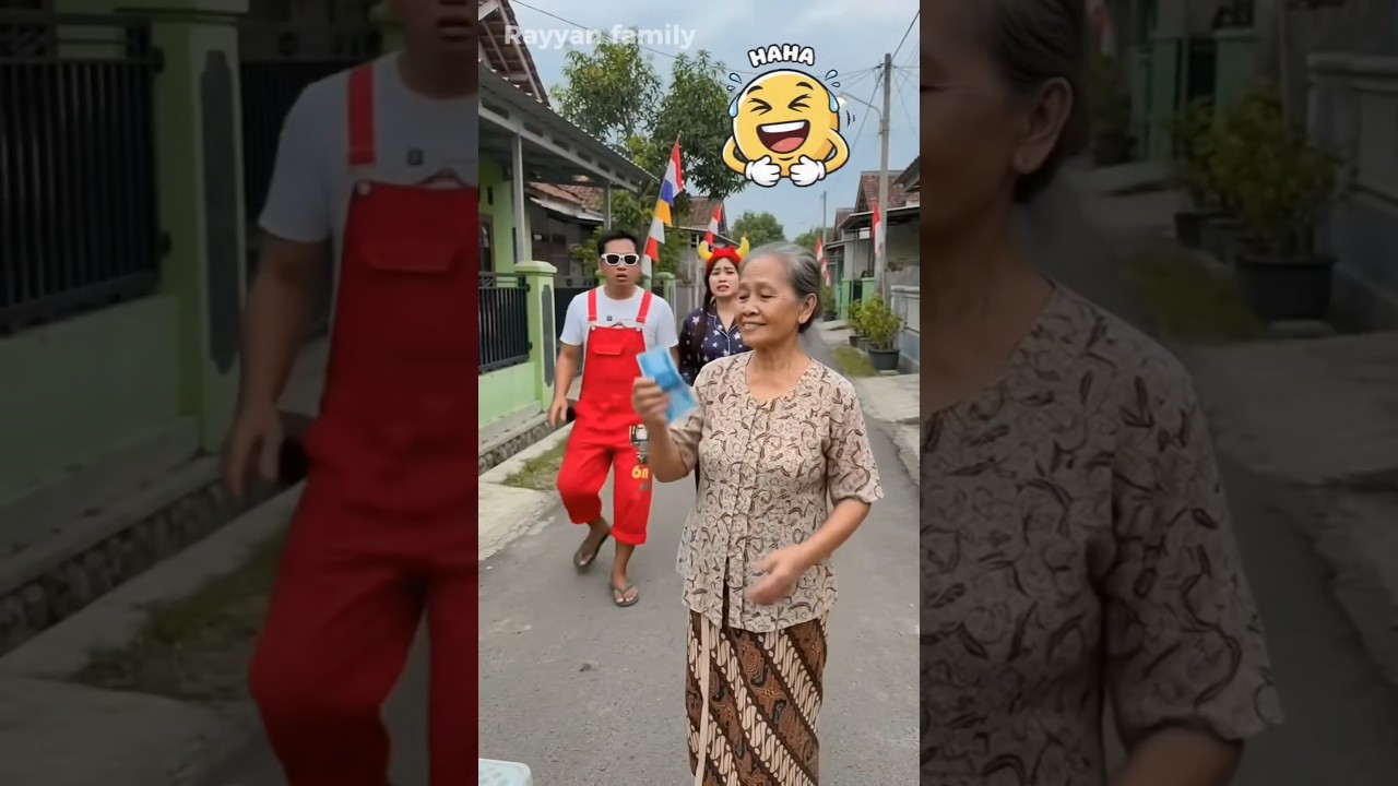 UANG TERBANG, NUR BOBY LUCU BANGET#nurrayni25real #funny