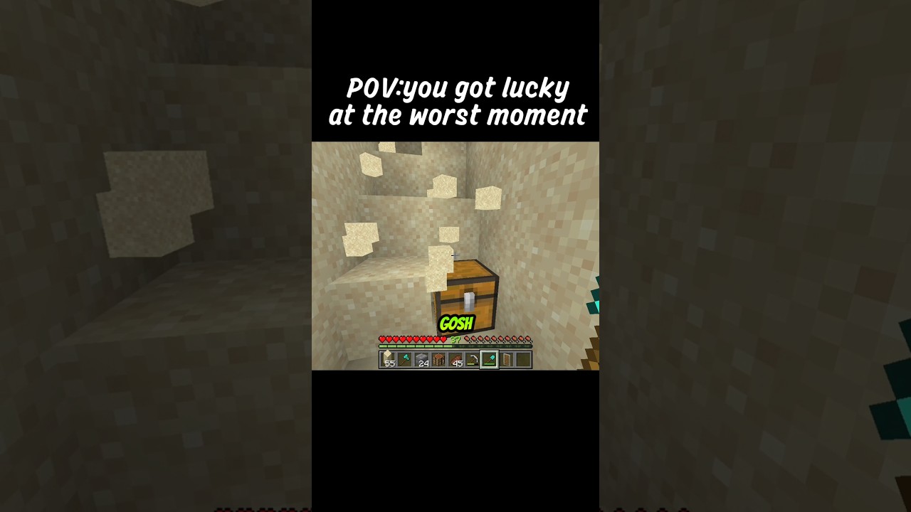 Pov:you got lucky at the worst moment!!
