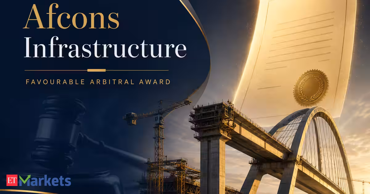 Afcons Infrastructure shares rally 4% after receiving Rs 335.5 crore arbitration award