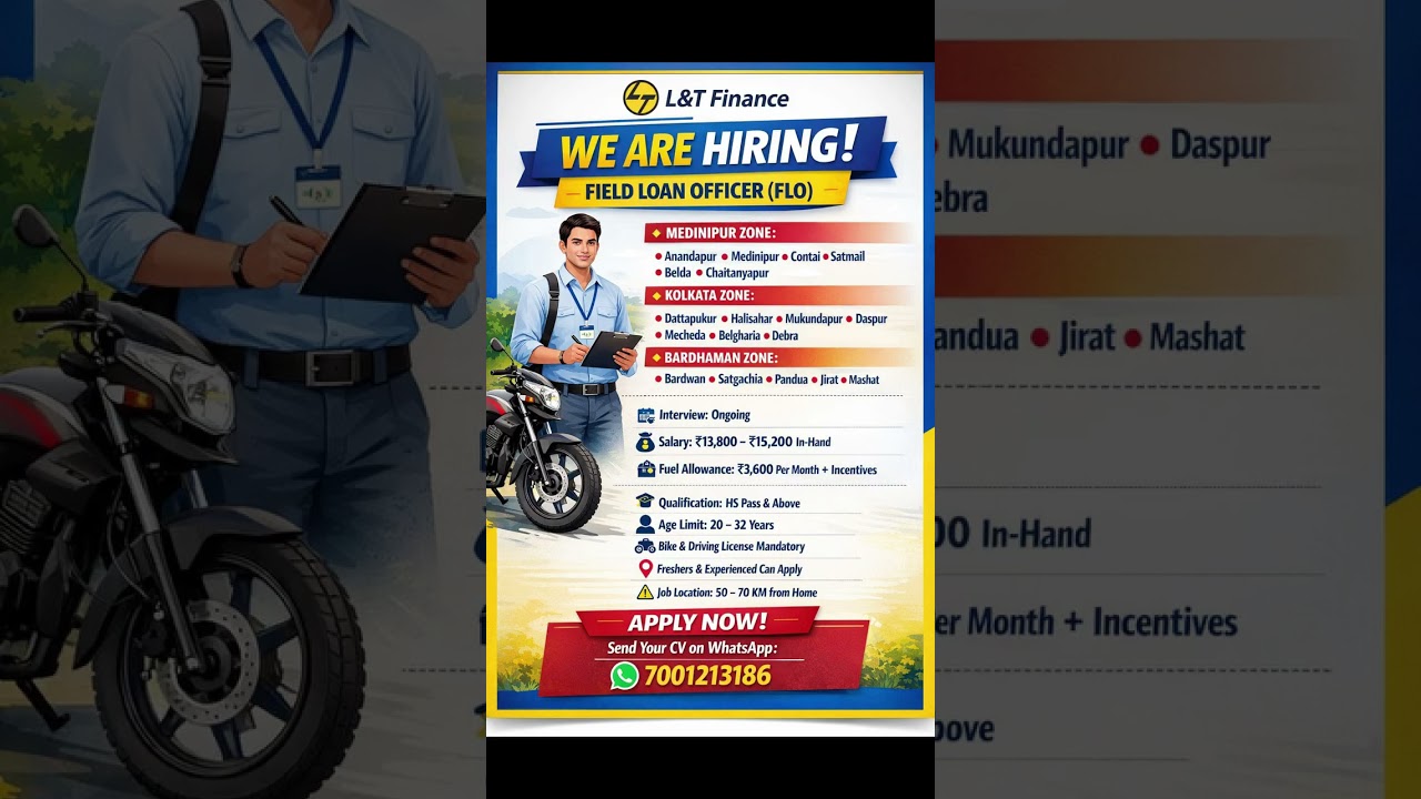 lt Finance jobs|#jobs #urgentvacancy #jobsinmedenipur #jobsearch #kolkata . jobs in Kolkata #jobete