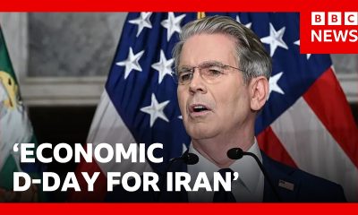 US says Iran is facing 'economic D-Day' in 'greatest financial offensive ever' | BBC News