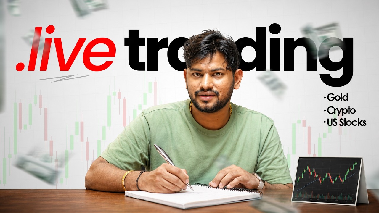 Live Trading - Gold , Crypto and US Stocks  - 27 August