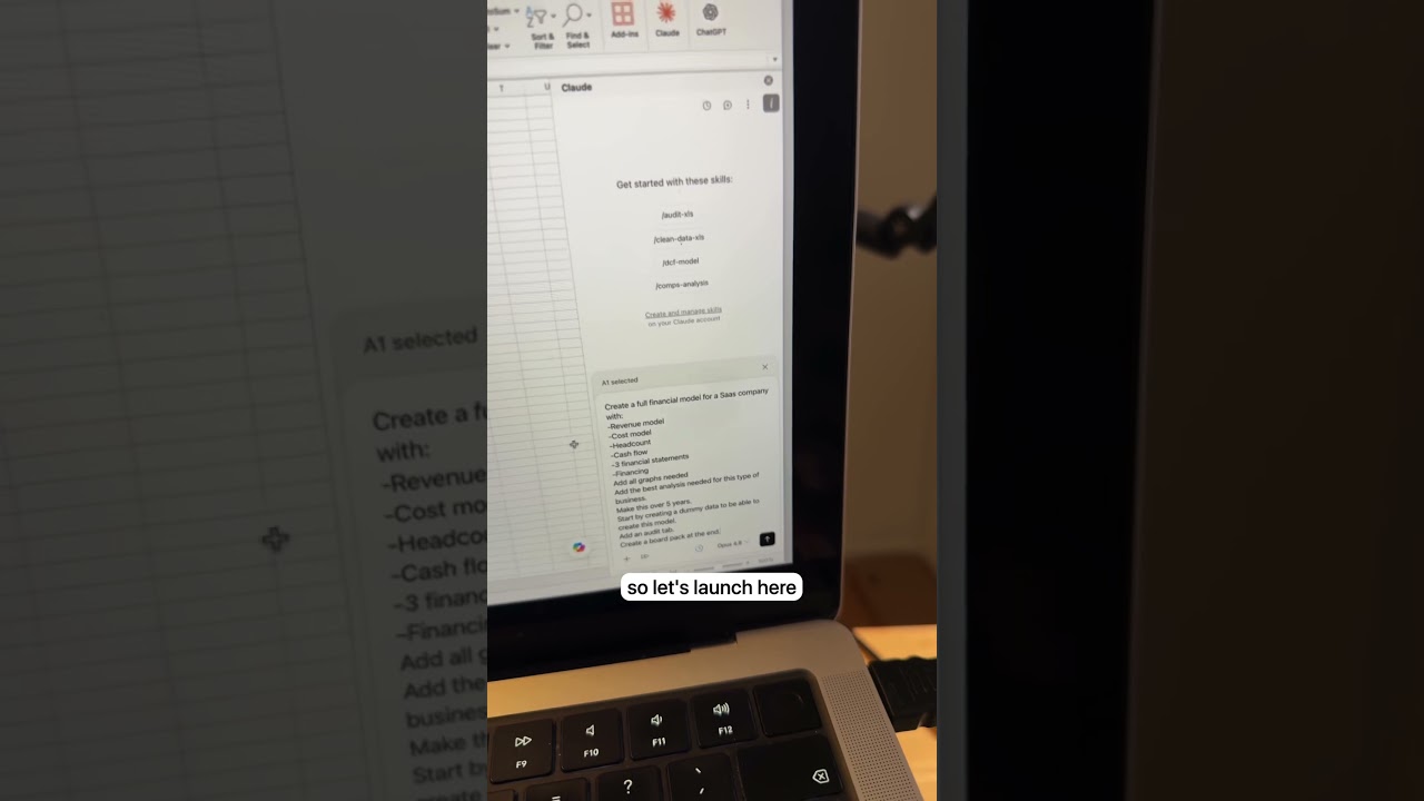 How to Build Financial model with AI in Excel