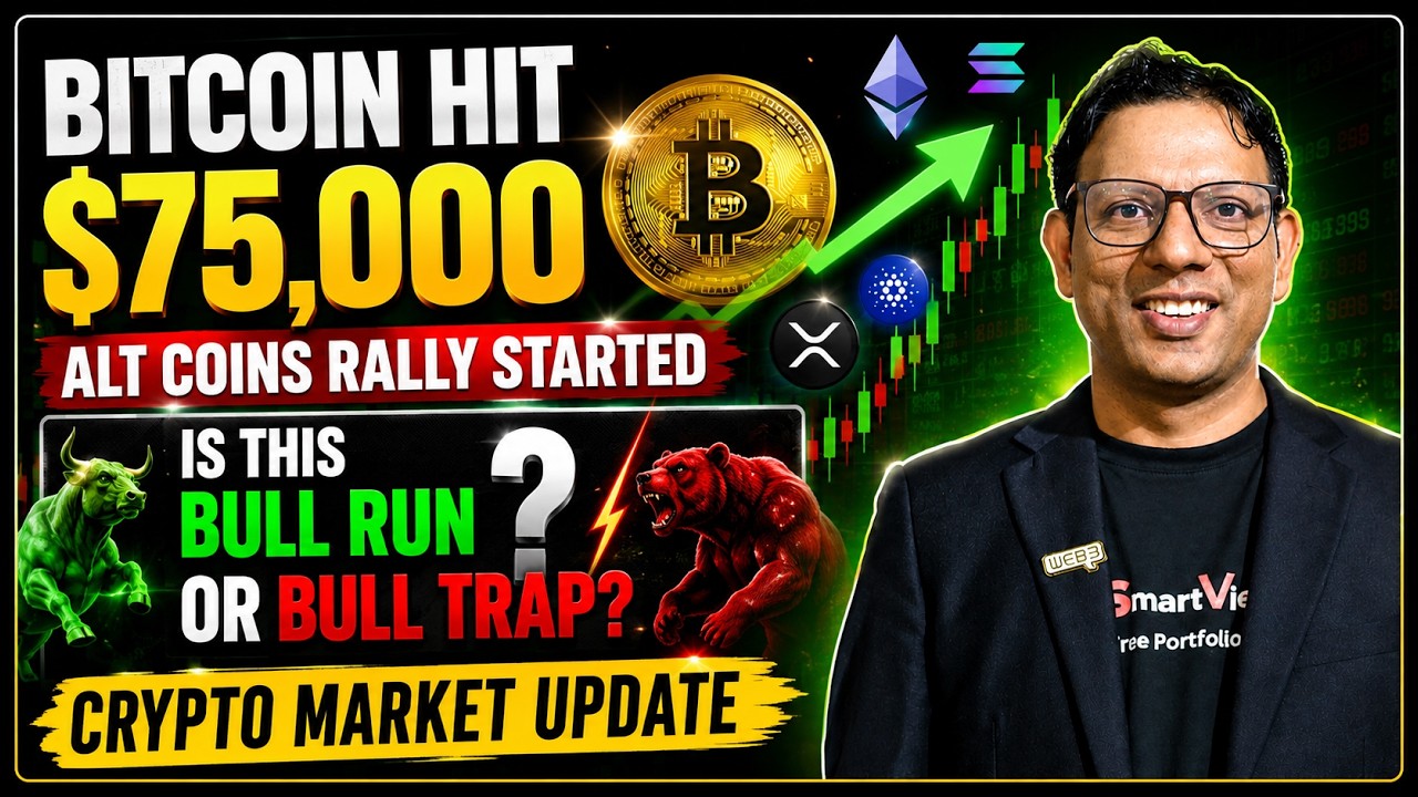 Bitcoin hit $75000 | Alt coins rally started | Is this bull run or bull trap? | Crypto Market Update