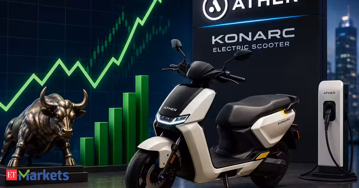 Ather Energy shares rally 4% after launch of Konarc electric scooter at Rs 99,999. Buy, sell or hold the stock?