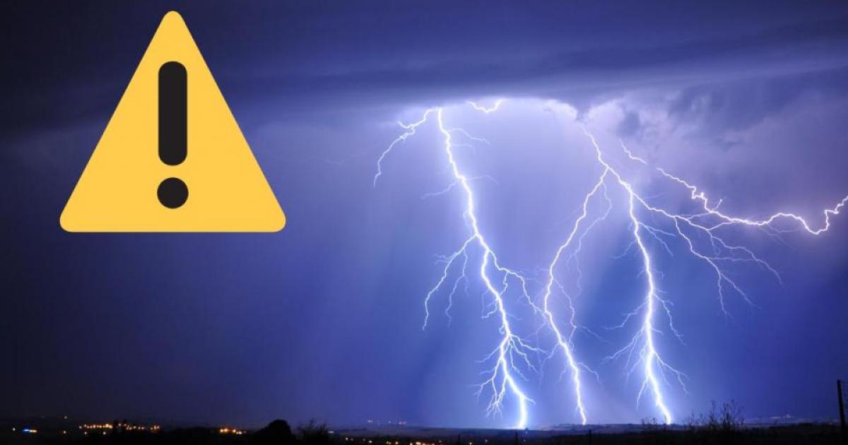 Met Office - North East weather warning for thunderstorms