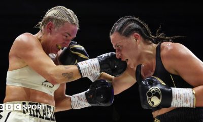 Mikaela Mayer (left) and Chantelle Cameron