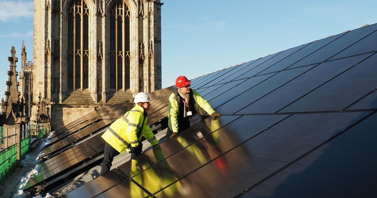 Acting Dean Maggie Smith York Minster solar panel comments