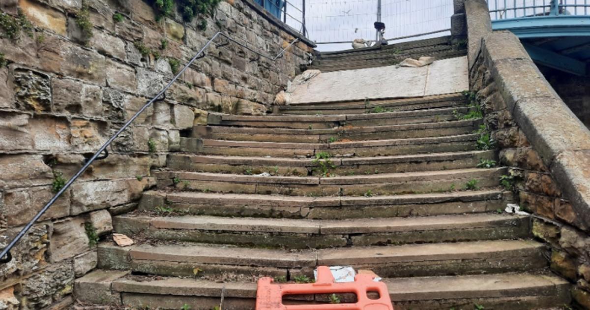 ‘Unsightly’ historic steps to be repaired in Scarborough after delays