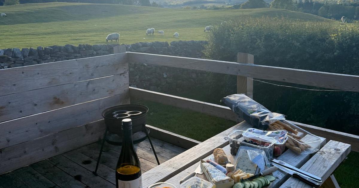 Yorkshire Dales working farm where you can feed animals