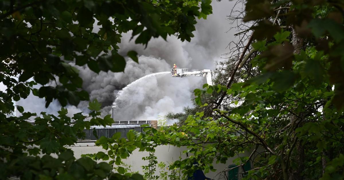 Firefighters tackle large factory fire in Washington