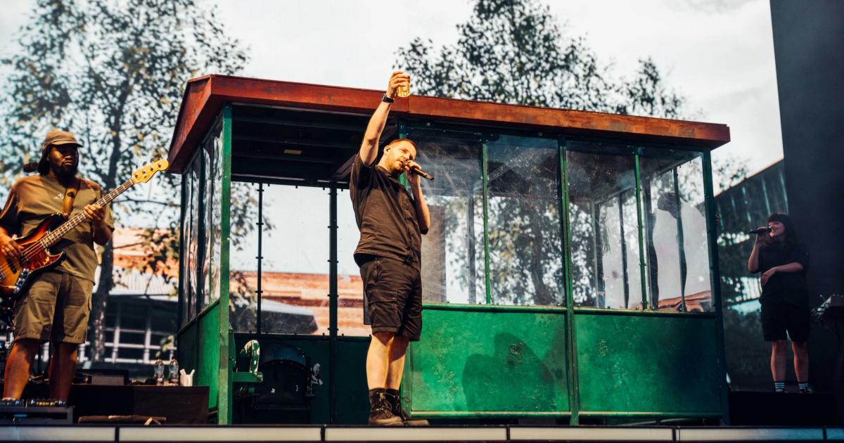 The Streets performing at Scarborough Open Air Theatre