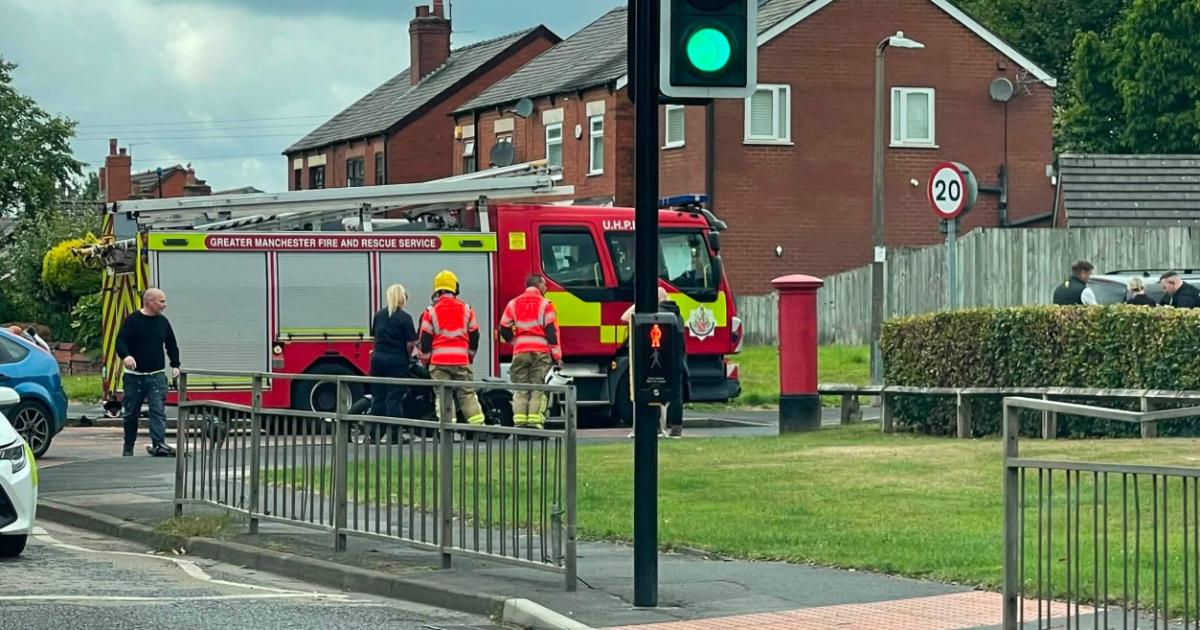 Westhoughton Park Road motorcycle and van crash