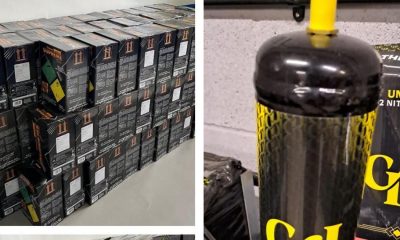 Darlington warehouse raided as 1,300 laughing gas cans seized