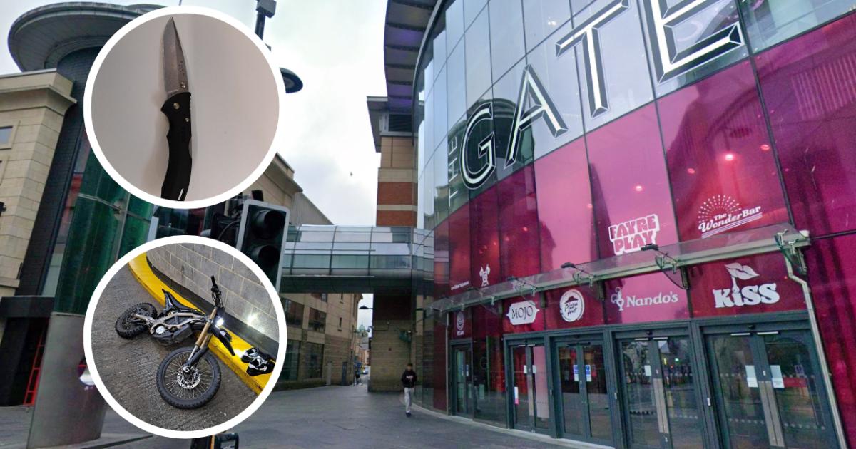 Newcastle - Knife and Sur-Ron seized after attempted motorbike robbery