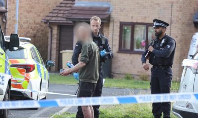 Police block off street after Halliwell 'knife' attack
