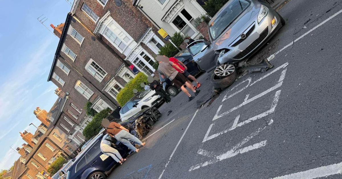 Two cars crash in Holgate Road, York - crews called