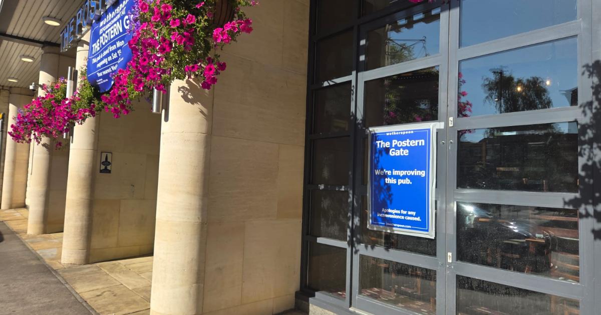 York Wetherspoons city centre pub closes it doors to public