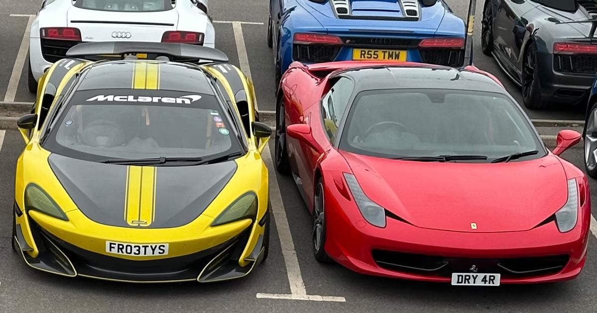 Supercar Day at The Motorist, Sherburn in Elmet on Saturday