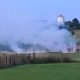 Emergency services called after fire near Ainsworth farmland