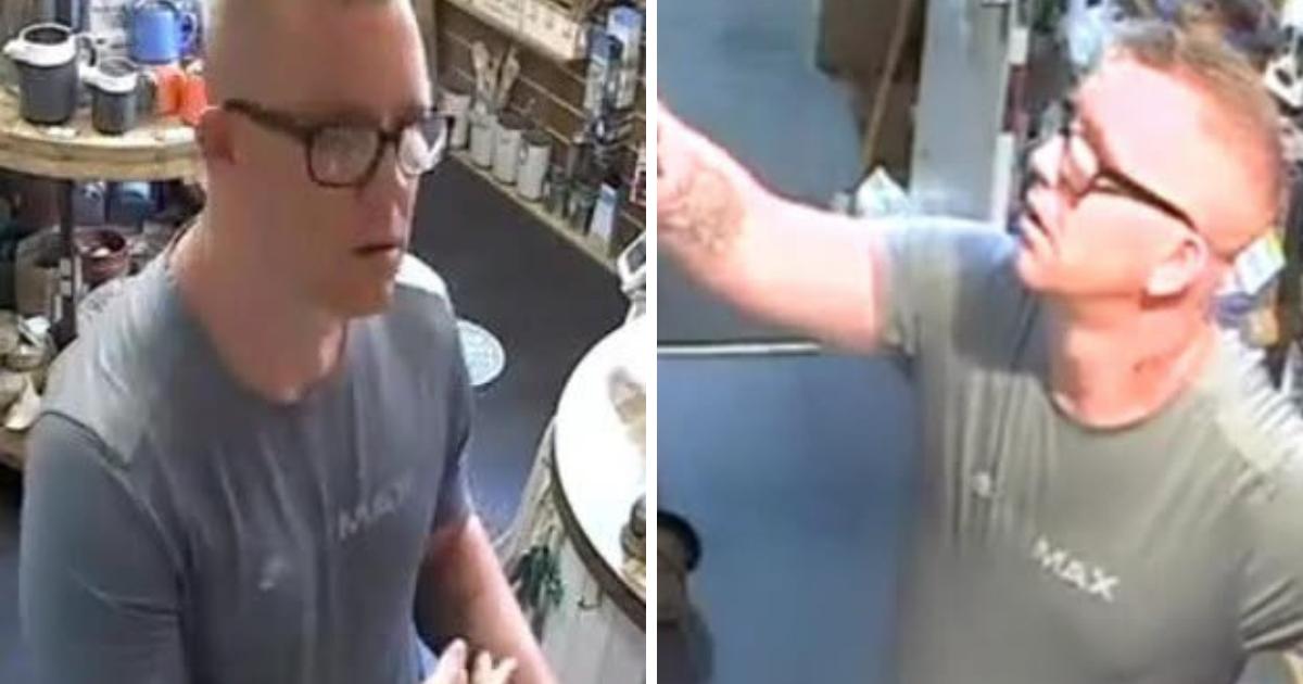York - thief targets hardware store for gardening equipment