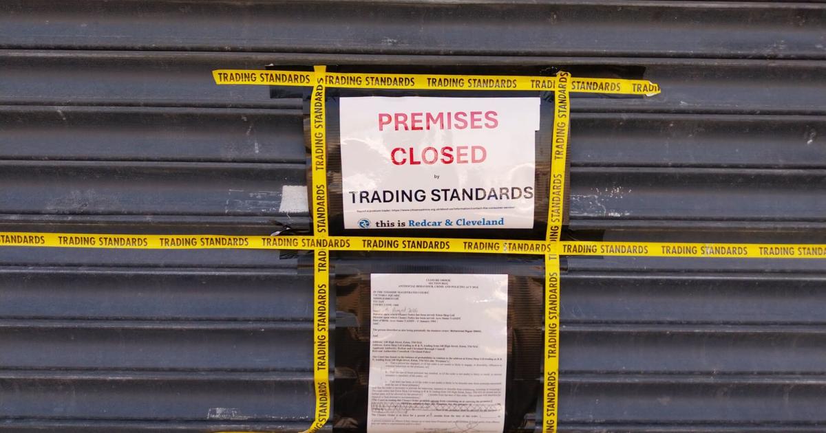 Eston corner shop closed after illicit tobacco crackdown