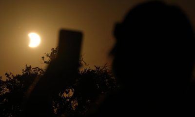 Crowds out in force for solar eclipse in North Yorkshire