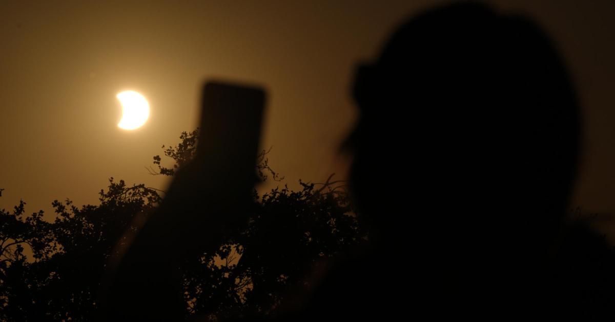 Crowds out in force for solar eclipse in North Yorkshire