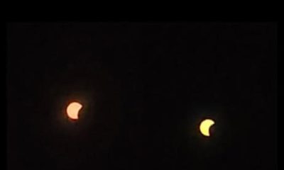 A rare treat above Bolton as partial solar eclipse wows crowds