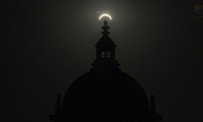 Photos show solar eclipse at Castle Howard in Yorkshire