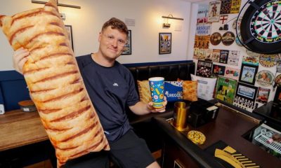 Greggs superfan builds a pastry-themed bar in his garden