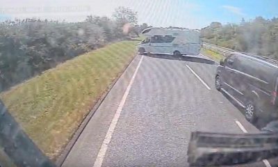Campervan forced into U-turn on wrong side of A1 in Northumberland