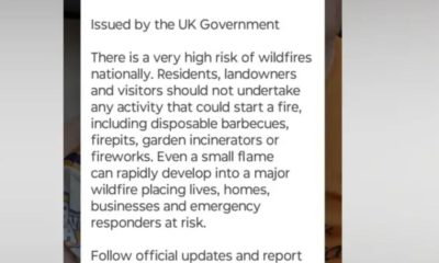 Millions sent phone alert after fire breaks out in York