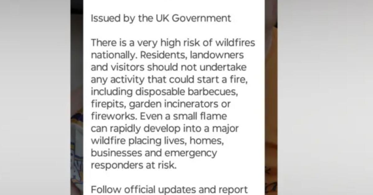 Millions sent phone alert after fire breaks out in York