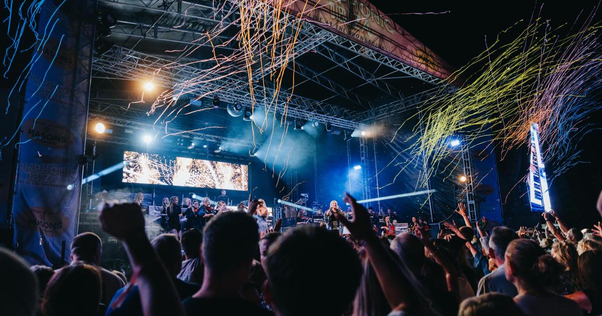 Vernon Kay, Heather Small, Alex Bowen at Symphonic Ibiza