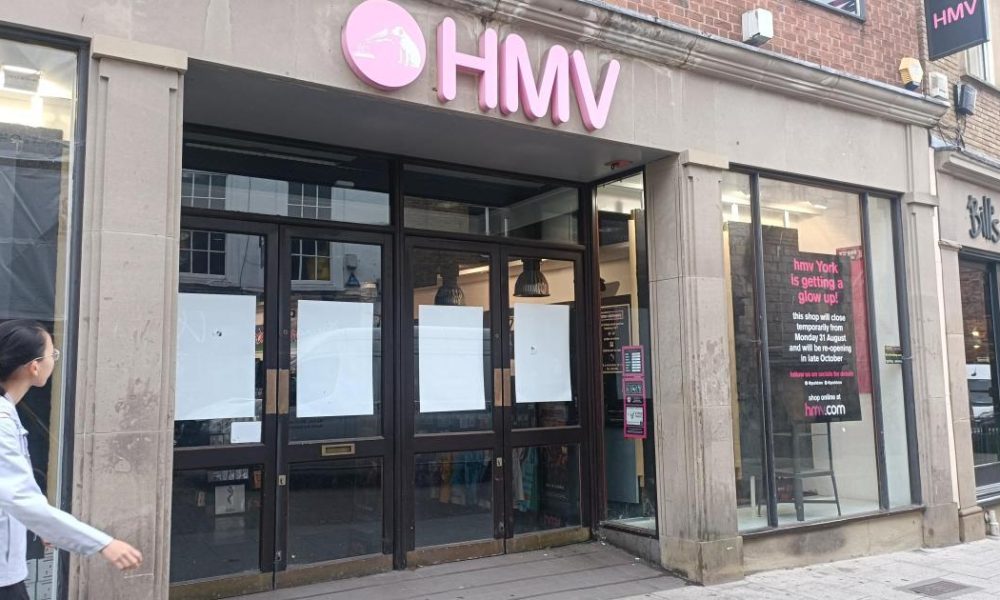 York's HMV branch in Coney Street to close this month