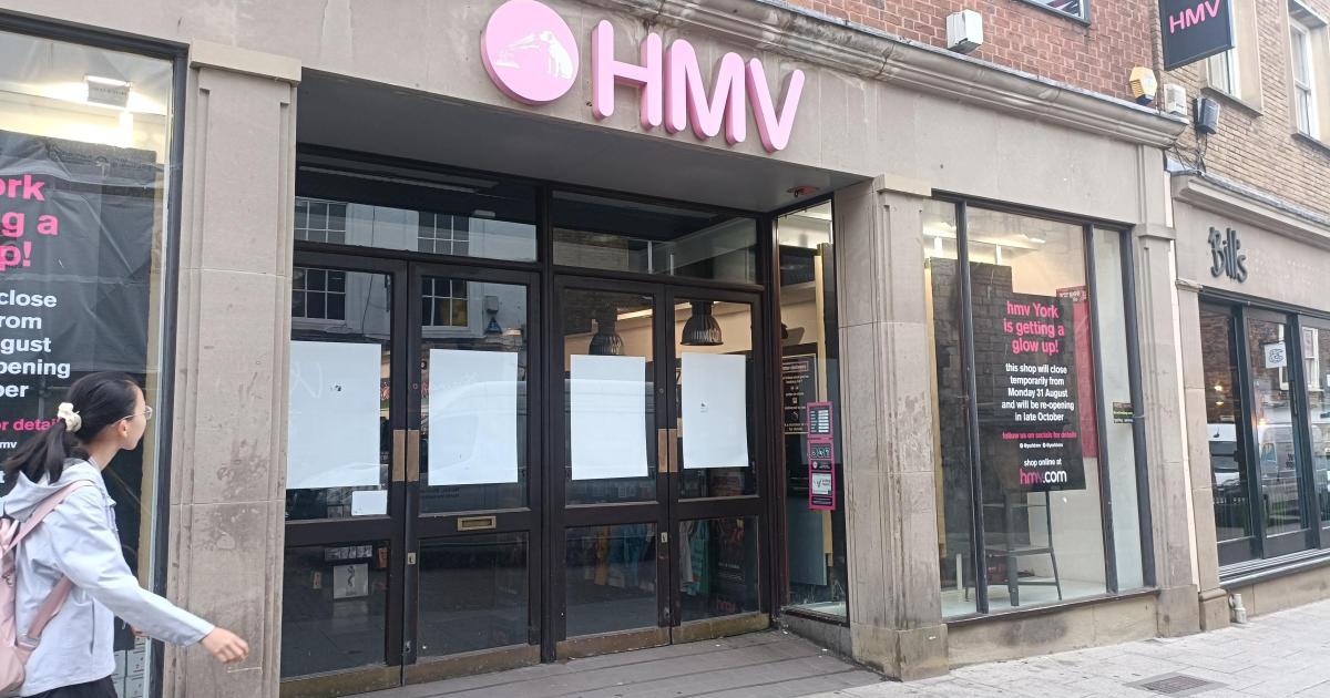 York's HMV branch in Coney Street to close this month