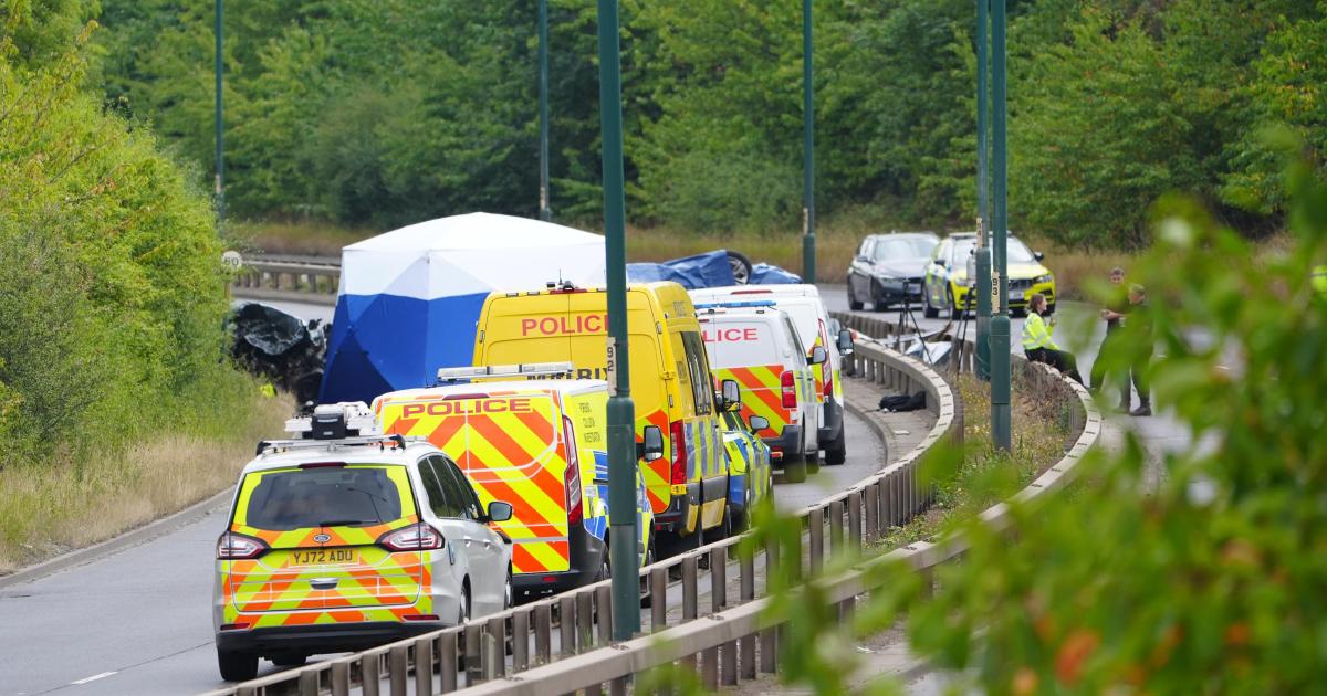 Tributes paid to two police officers killed in A66 crash