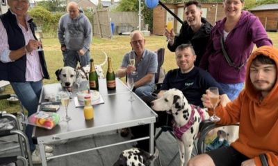 Dalmatian siblings reunite in Yorkshire for first birthday