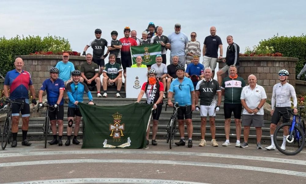 Green Howards veterans cycle 140 miles to raise money