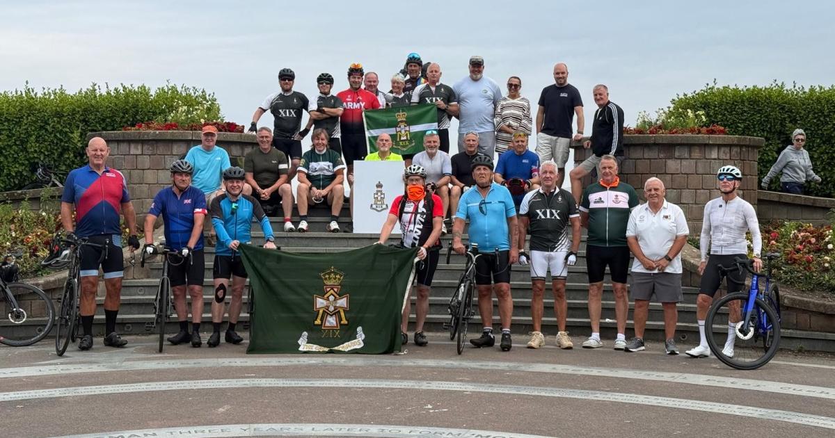 Green Howards veterans cycle 140 miles to raise money