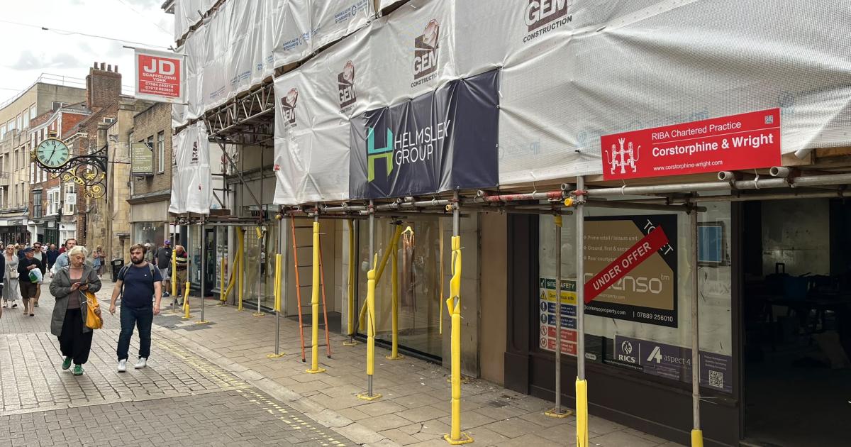York buildings in Coney Street repairs for conversions