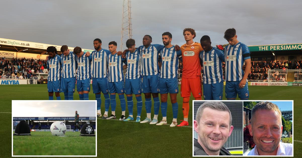 Hartlepool United observes silence for officers killed on A66