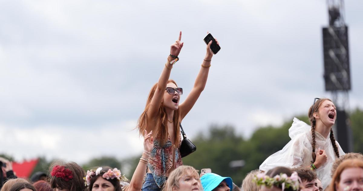 A64 closure for Leeds Festival at Bramham Park near Wetherby